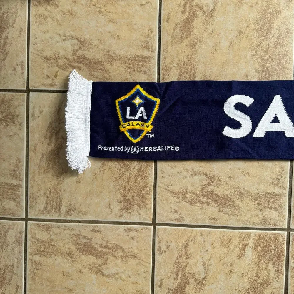 LA Galaxy San Diego Soccer Football Scarf Blue‎ MLS Double Sided